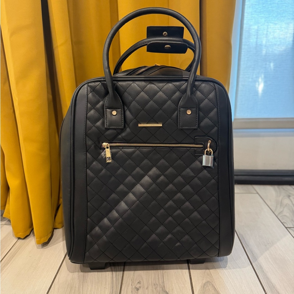 Aldo Black Quilted Backpack